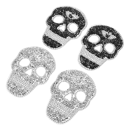Beaupretty 4 Stück Schädelschädel Strass- -aufnäher Halloween-kleidungspatch Halloween-applikations-patch Reparaturflicken Für Jeans Aufnäher Zur Kleidungsdekoration Plastik Beaupretty 4 Stück Schädelschädel Strass- -aufnäher Halloween-kleidungspatch Halloween-applikations-patch Reparaturflicken Für Jeans Aufnäher Zur Kleidungsdekoration Plastik von Beaupretty