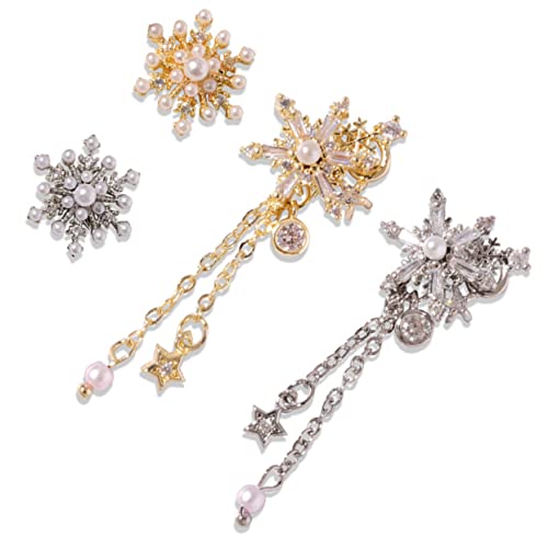 Beaupretty 4 Stück Schneeflocken Nagel Charms Glitzernde DIY Nagelkunst Dekoration für Weihnachten für Zuhause oder Maniküre Salons Einzigartiges Design für Feste und Partys Beaupretty 4 Stück Schneeflocken Nagel Charms Glitzernde DIY Nagelkunst Dekoration für Weihnachten für Zuhause oder Maniküre Salons Einzigartiges Design für Feste und Partys von Beaupretty