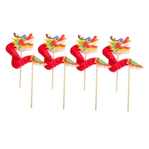 Beaupretty 4 Stück Teiliges Chinesisches Neujahrs-Drachen-Dekorationsset Große Girlande Handliches für DIY Bastelmaterial Festliche Partydekoration und Spielrequisite von Beaupretty