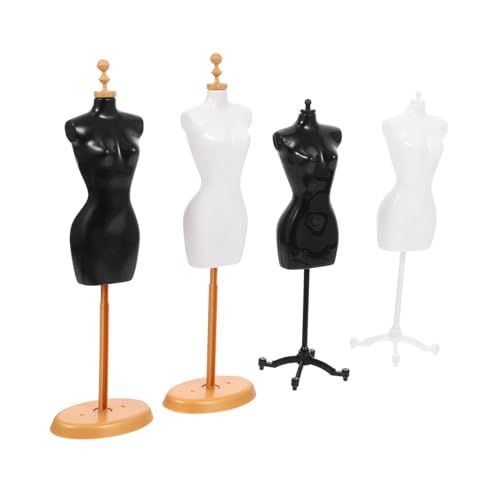 Beaupretty 4 Stück Teiliges Mini Puppenständer Doll Dress Form Stabile Display Halter in Schwarz Gold Weiß Gold für Puppenkleidung und Miniatur Deko Beaupretty 4 Stück Teiliges Mini Puppenständer Doll Dress Form Stabile Display Halter in Schwarz Gold Weiß Gold für Puppenkleidung und Miniatur Deko von Beaupretty