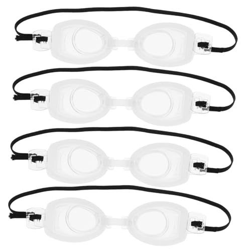 Beaupretty 4 Stück Teiliges Mini Schwimmbrillen Puppen Robuste DIY Eyewear Klare Kleine Brillen Langlebige Puppendekoration und Foto-Requisiten zum Verkleiden von Beaupretty