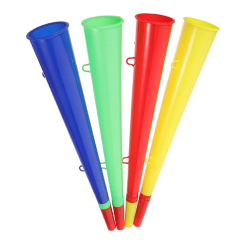 Beaupretty 4 Stück Teiliges Tragbare Kunststoff Tröten für Sportfans Lautes Fußball Horn Leichtes Jubelhorn für Stadion Party und Konzert Robust Anfeuern und Feiern von Beaupretty