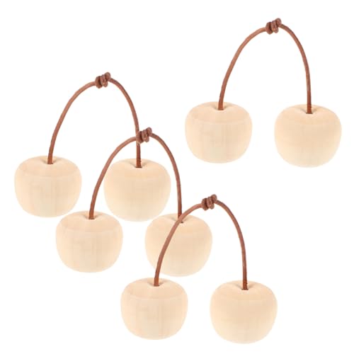 Beaupretty 4 Stück Unbemalte Holz Kirschen Dekorative DIY Obst Handwerks für Kreative Bastelprojekte Sicher und Leicht zum Malen und Gestalten Beaupretty 4 Stück Unbemalte Holz Kirschen Dekorative DIY Obst Handwerks für Kreative Bastelprojekte Sicher und Leicht zum Malen und Gestalten von Beaupretty