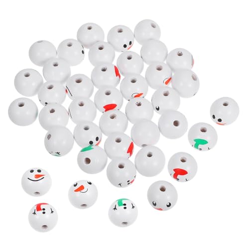 Beaupretty 40 Stück Teiliges Weihnachts Schneemann Holzperlen mit Lachenden Gesichtern und Bunten Weihnachtsschals Glatte Oberfläche für Einfaches Basteln DIY Perlen für Schmuck und Festliche Beaupretty 40 Stück Teiliges Weihnachts Schneemann Holzperlen mit Lachenden Gesichtern und Bunten Weihnachtsschals Glatte Oberfläche für Einfaches Basteln DIY Perlen für Schmuck und Festliche von Beaupretty
