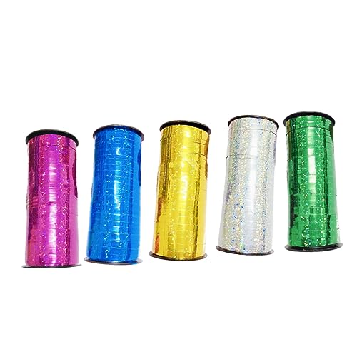 Beaupretty 5 Rollen Diy Geschenkband aus Hochwertigem Yards mit Verschiedenen Farben für Ballonverpackungen und Bastelprojekte von Beaupretty