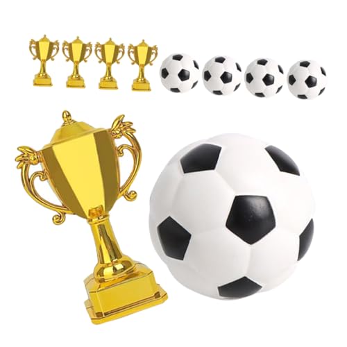 Beaupretty 5 Sätze Plastik Fußball und Trophäen Modell Kuchen Dekorationen Kleine Auszeichnungskappen für Kindergeburtstage und Sportpartys Beaupretty 5 Sätze Plastik Fußball und Trophäen Modell Kuchen Dekorationen Kleine Auszeichnungskappen für Kindergeburtstage und Sportpartys von Beaupretty