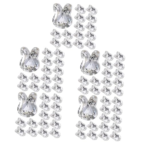 Beaupretty 5 Sätze Teiliges Nagelschmuck Mit Süßen Hasen Strass Dekoration Für Nageldesign Selbstklebende Nail Art Ornamente Für Zuhause Und 20 Stück * 5 von Beaupretty