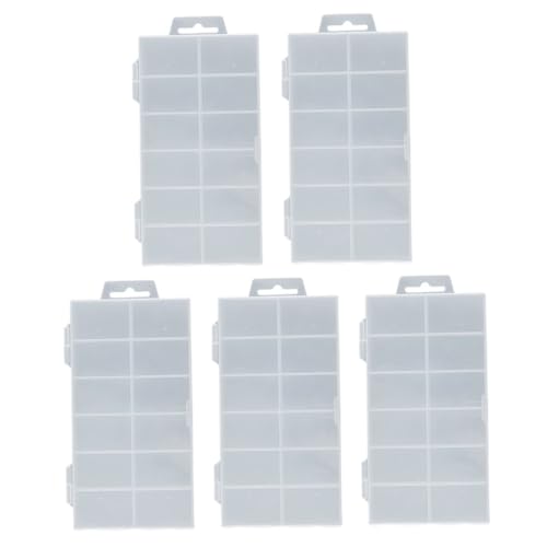Beaupretty 5 Stück Aufbewahrungsboxen mit Fächern Transparente Sortierbox für Schmuck Perlen Kleine Gegenstände Praktische Organizer Box für Effiziente Aufbewahrung Schnellen Zugriff Beaupretty 5 Stück Aufbewahrungsboxen mit Fächern Transparente Sortierbox für Schmuck Perlen Kleine Gegenstände Praktische Organizer Box für Effiziente Aufbewahrung Schnellen Zugriff von Beaupretty