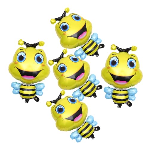 Beaupretty 5 Stück Bienen Luftballons Aluminium Folienballons für Tier Motto Partydekoration Shower Geburtstagsfeiern Fotorequisiten Langlebige und Dekorative von Beaupretty