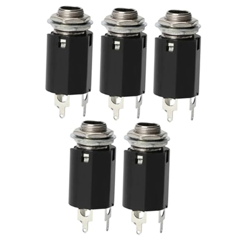 Beaupretty 5 Stück Gitarrenbuchse Robuste und Langlebige Ersatzteile für Gitarren Installieren Schrauben Kompatibel mit Meisten Standard Gitarren Beaupretty 5 Stück Gitarrenbuchse Robuste und Langlebige Ersatzteile für Gitarren Installieren Schrauben Kompatibel mit Meisten Standard Gitarren von Beaupretty