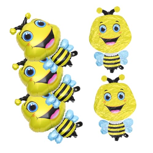 Beaupretty 5 Stück Großes Bienen Folienballons Lustige Aufblasbare Tierballons für Partys Dekoration aus Aluminiumfolie für Kindergeburtstage und Feiern Beaupretty 5 Stück Großes Bienen Folienballons Lustige Aufblasbare Tierballons für Partys Dekoration aus Aluminiumfolie für Kindergeburtstage und Feiern von Beaupretty