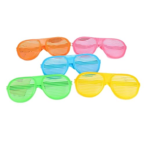 Beaupretty 5 Stück Lustige Partybrillen Rave Überdimensioniert Rahmen Uv Kostüm Dekorationen Schnapsgläser Party-brille Lustige Brille von Beaupretty