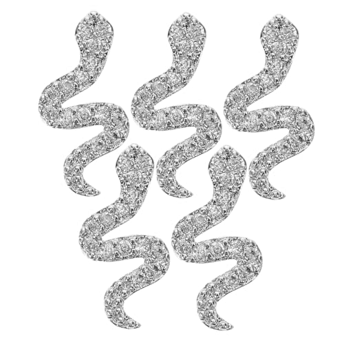 Beaupretty 5 Stück Schlangen Nail Art Charms aus Langlebigem Metall mit Funkelnden Strasssteinen Silberfarbene Gothic Nageldekoration für DIY Nageldesigns Vielseitig für Alltag und Events Beaupretty 5 Stück Schlangen Nail Art Charms aus Langlebigem Metall mit Funkelnden Strasssteinen Silberfarbene Gothic Nageldekoration für DIY Nageldesigns Vielseitig für Alltag und Events von Beaupretty