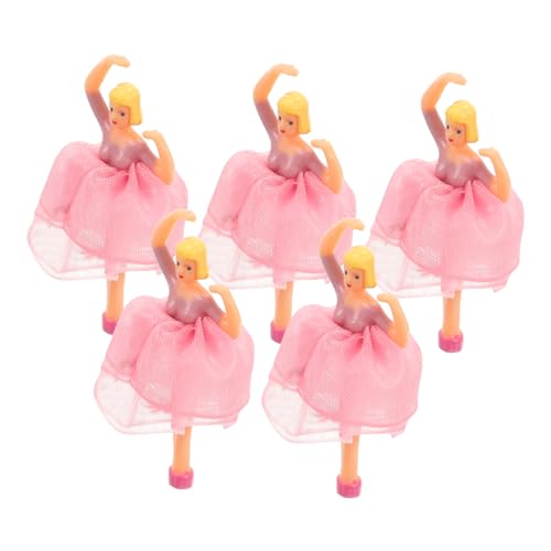 Beaupretty 5 Stück Teiliges Ballettpuppen Dekorationsset Musikbox Zubehör Bezaubernde Balletttänzerin Figuren für Magische für Display Goldene Glitzernde Kleider von Beaupretty