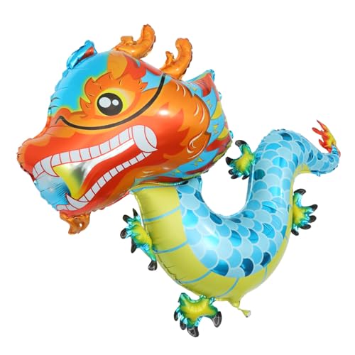 Beaupretty 5 Stück Teiliges Chinesischer Drache Aluminiumfolie Neujahrsdekoration Silvester Deko Party Luftballons für Innen Außen Veranstaltung von Beaupretty