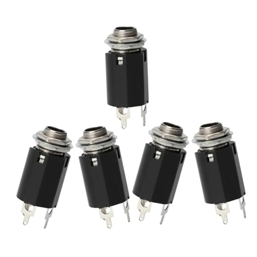 Beaupretty 5 Stück Teiliges Gitarren Ausgangsbuchsen Professionelle Elektrische Gitarren Stereo Jack Socket Ersatzteile Installieren mit Schrauben Glatte Oberfläche für Reparatur und Beaupretty 5 Stück Teiliges Gitarren Ausgangsbuchsen Professionelle Elektrische Gitarren Stereo Jack Socket Ersatzteile Installieren mit Schrauben Glatte Oberfläche für Reparatur und von Beaupretty