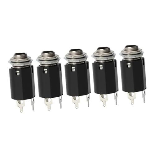 Beaupretty 5 Stück Teiliges Gitarren Eingangsbuchse Jack Socket für Elektrische Gitarren Ersatzteile für Musiker und Bastler Einfache Installation Zuhause Beaupretty 5 Stück Teiliges Gitarren Eingangsbuchse Jack Socket für Elektrische Gitarren Ersatzteile für Musiker und Bastler Einfache Installation Zuhause von Beaupretty