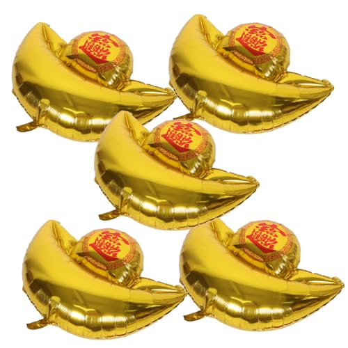 Beaupretty 5 Stück Teiliges Goldene Aluminiumfolie Luftballons in Barrenform Langlebige Partydekoration für Neujahrsfeiern Schnelle Befüllung Vielseitige Festliche Requisiten für Besondere Beaupretty 5 Stück Teiliges Goldene Aluminiumfolie Luftballons in Barrenform Langlebige Partydekoration für Neujahrsfeiern Schnelle Befüllung Vielseitige Festliche Requisiten für Besondere von Beaupretty