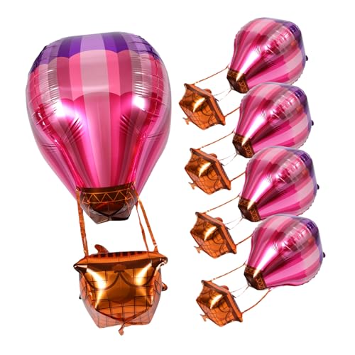 Beaupretty 5 Stück Teiliges Heißluftballon Aluminium Folienballons Elegante Partydekoration für Hochzeiten Babypartys Feiertagsfeiern und Außenbereich Langlebig und Farbecht Beaupretty 5 Stück Teiliges Heißluftballon Aluminium Folienballons Elegante Partydekoration für Hochzeiten Babypartys Feiertagsfeiern und Außenbereich Langlebig und Farbecht von Beaupretty