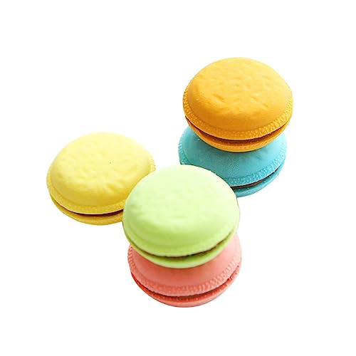 Beaupretty 5 Stück Teiliges Macaron Sandwich Radiergummis Keksform Kreative Schulmaterialien für Schüler Belohnungen im Klassenzimmer Süß und Funktional von Beaupretty