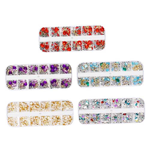 Beaupretty 5 Stück Teiliges Nagelschmuckset Kreative Nagelkunst Zubehör für DIY Maniküre Dekoration mit Strasssteinen und Perlen für Professionelle und Private Anwendungen Beaupretty 5 Stück Teiliges Nagelschmuckset Kreative Nagelkunst Zubehör für DIY Maniküre Dekoration mit Strasssteinen und Perlen für Professionelle und Private Anwendungen von Beaupretty