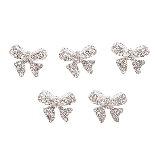 Beaupretty 5 Stück Teiliges Nail Art Charms mit Schleifen Zarte DIY Maniküre Schmuck Vielseitige Nagelornamente für Fingernägel und Kunstnägel für Frauen und Nail Art von Beaupretty