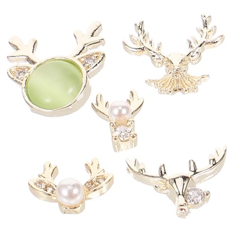 Beaupretty 5 Stück Weihnachtliche Nagel Deko mit Einzigartigen Rentier Charms Kleine Kreative Maniküre Verzierungen für Frauen für Party Hochzeit Geburtstag und Festliche Anlässe Beaupretty 5 Stück Weihnachtliche Nagel Deko mit Einzigartigen Rentier Charms Kleine Kreative Maniküre Verzierungen für Frauen für Party Hochzeit Geburtstag und Festliche Anlässe von Beaupretty