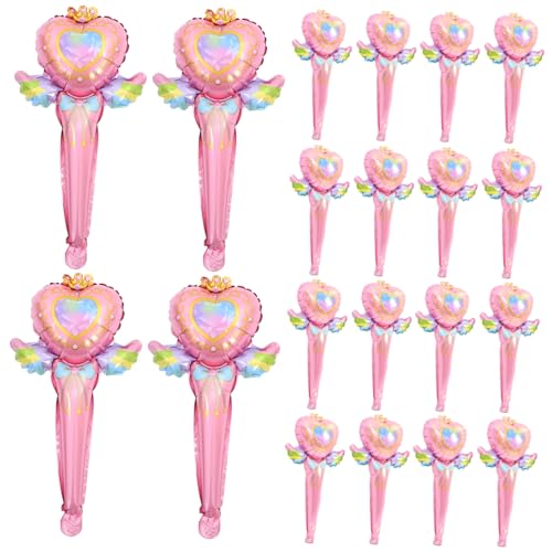 Beaupretty 50 Stück Folienballons Fairy Wand Luftballons in Stabile Aluminiumfolie Handlich und Reißfest für Partydekorationen Drinnen und Draußen Festliche für Geburtstage und Events Beaupretty 50 Stück Folienballons Fairy Wand Luftballons in Stabile Aluminiumfolie Handlich und Reißfest für Partydekorationen Drinnen und Draußen Festliche für Geburtstage und Events von Beaupretty