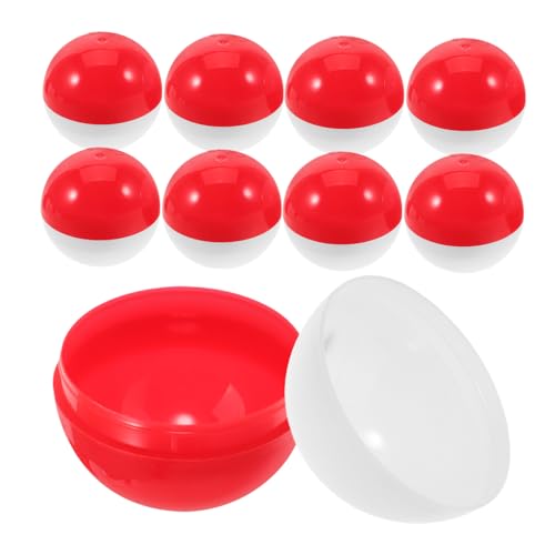 Beaupretty 50 Stück Füllbare Kunststoffkugeln Leere Kapseln für Tombola Partyspiele für Süßigkeiten Dekoration Rot Weiß Beaupretty 50 Stück Füllbare Kunststoffkugeln Leere Kapseln für Tombola Partyspiele für Süßigkeiten Dekoration Rot Weiß von Beaupretty