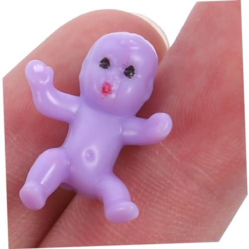 Beaupretty 50 Stück Mini Figuren Kunststoff Kleine Babypuppen Dekoration Shower Party Zubehör Kleine Spielzeugbabys Geschenkidee Kuchenaufsatz von Beaupretty