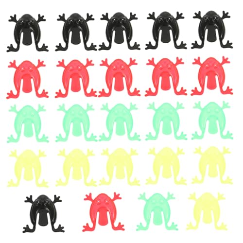 Beaupretty 50 Stück Teiliges Hüpf Frosch aus Kunststoff Bunte Springende Frösche für Leicht Sicher als Partygeschenk Mitgebsel und Lernspielzeug für Jungen und Mädchen von Beaupretty