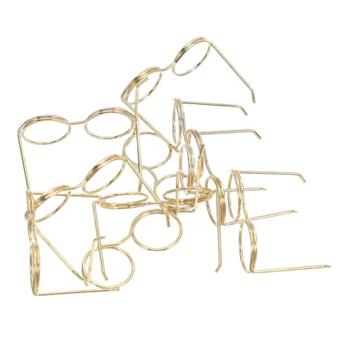 Beaupretty 50 Stück Teiliges Mini Brillen für Puppen Filigrane Metallfassung Dekorative Miniatur Dollhouse Eyewear für DIY Bastelprojekte Puppenkostüm und Kreative Gestaltung Beaupretty 50 Stück Teiliges Mini Brillen für Puppen Filigrane Metallfassung Dekorative Miniatur Dollhouse Eyewear für DIY Bastelprojekte Puppenkostüm und Kreative Gestaltung von Beaupretty