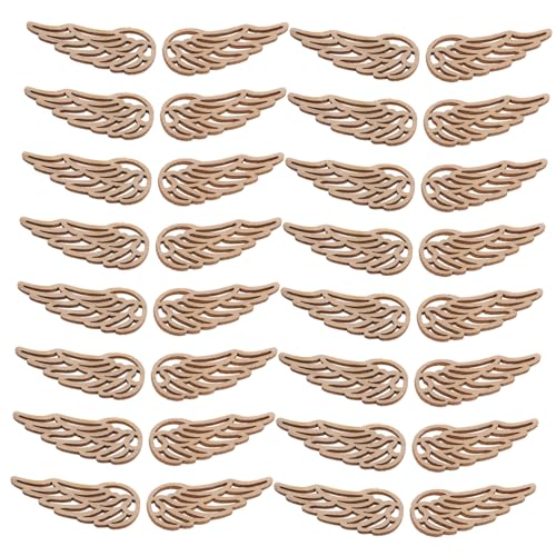 Beaupretty 50 Stück Unlackierte Holzscheiben Engel Flügel für DIY Bastelprojekte Einzigartige Holzverzierungen für Weihnachtsdekoration und Handwerk für Kreative Bastelideen Beaupretty 50 Stück Unlackierte Holzscheiben Engel Flügel für DIY Bastelprojekte Einzigartige Holzverzierungen für Weihnachtsdekoration und Handwerk für Kreative Bastelideen von Beaupretty
