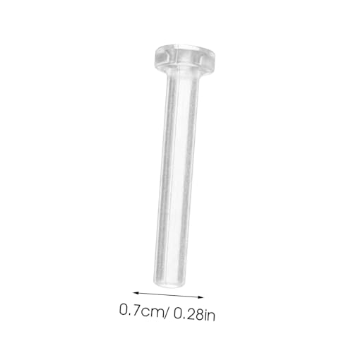 Beaupretty 50Stücke Ohrring Verschlüsse Hypoallergene Ohrstecker Schutzrohre Transparent Innendurchmesser für DIY Schmuckprojekte für Empfindliche von Beaupretty