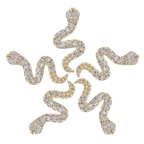 Beaupretty 5Stücke Schlangen Charms Glitzernde Nail Art Dekoration Legierung Einzigartige Strasssteine für Nagelkunst für Partys und Hochzeiten Langlebig und Einfach Beaupretty 5Stücke Schlangen Charms Glitzernde Nail Art Dekoration Legierung Einzigartige Strasssteine für Nagelkunst für Partys und Hochzeiten Langlebig und Einfach von Beaupretty