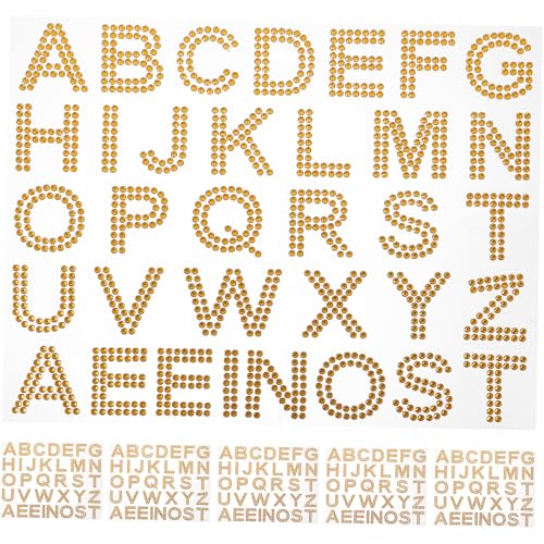 Beaupretty 6 Blätter Acryl Buchstaben Rhinestone Sticker DIY Bling Aufkleber für Kleidung Tasche Becher Scrapbook Dekoration Gold Glitzer Selbstklebend Flexibel Zuschneidbar Beaupretty 6 Blätter Acryl Buchstaben Rhinestone Sticker DIY Bling Aufkleber für Kleidung Tasche Becher Scrapbook Dekoration Gold Glitzer Selbstklebend Flexibel Zuschneidbar von Beaupretty