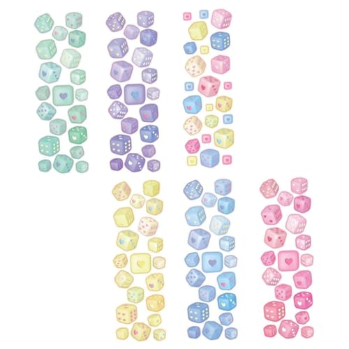 Beaupretty 6 Blätter Teiliges Bunte DIY Aufkleber Farbenfrohe Dekorative Scrapbook Sticker mit Hochwertigem Hd-druck für Kreative Bastelprojekte und Individuelle Fotoalben Beaupretty 6 Blätter Teiliges Bunte DIY Aufkleber Farbenfrohe Dekorative Scrapbook Sticker mit Hochwertigem Hd-druck für Kreative Bastelprojekte und Individuelle Fotoalben von Beaupretty