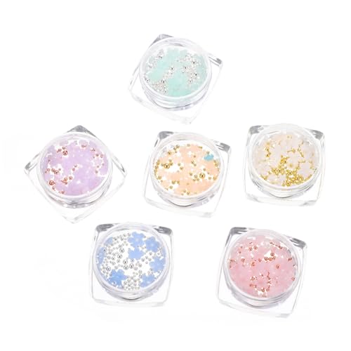 Beaupretty 6 Boxen Nagelblumen Charms Farben Resin Nageldekorationen Farbwechsel DIY Nail Art Zubehör für Frauen und Natürliche Sowie Künstliche Nägel Beaupretty 6 Boxen Nagelblumen Charms Farben Resin Nageldekorationen Farbwechsel DIY Nail Art Zubehör für Frauen und Natürliche Sowie Künstliche Nägel von Beaupretty