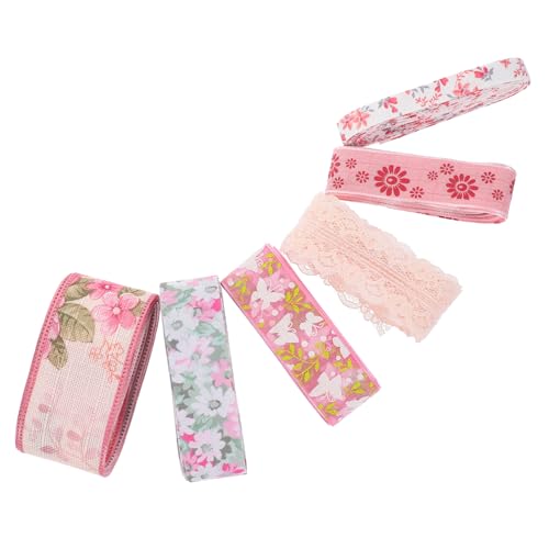 Beaupretty 6 Rollen Blumenmuster Geschenkband Doppelseitiges Ribbon für Diy Bastelprojekte Verpackungen Dekorationen für Feiern und Beaupretty 6 Rollen Blumenmuster Geschenkband Doppelseitiges Ribbon für Diy Bastelprojekte Verpackungen Dekorationen für Feiern und von Beaupretty