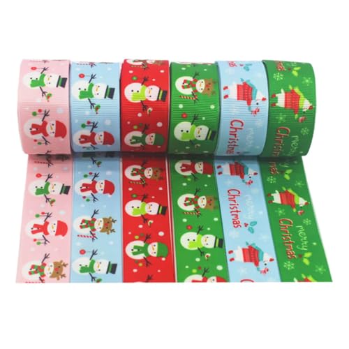 Beaupretty 6 Rollen Weihnachtsband wickeln Wickelband Schneeflockenband weihnachtsdrahtband Band zum Basteln seidenband ribbon weihnachts schleifen Festival-DIY-Bänder Geschenkband Polyester Beaupretty 6 Rollen Weihnachtsband wickeln Wickelband Schneeflockenband weihnachtsdrahtband Band zum Basteln seidenband ribbon weihnachts schleifen Festival-DIY-Bänder Geschenkband Polyester von Beaupretty