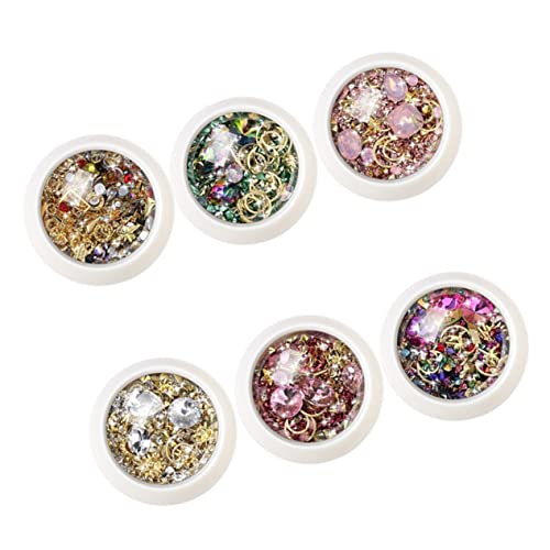 Beaupretty 6 Sätze Strassstein Nagelkunst Set Teiliges DIY Maniküre Zubehör für Kreative Nagel Dekoration Geeignet für Frauen und Professionelle Anwendungen Langlebig und Leicht Beaupretty 6 Sätze Strassstein Nagelkunst Set Teiliges DIY Maniküre Zubehör für Kreative Nagel Dekoration Geeignet für Frauen und Professionelle Anwendungen Langlebig und Leicht von Beaupretty