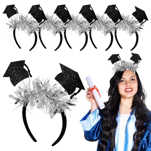 Beaupretty 6 Stück Abschlusskappen-Stirnbänder Abschlussfeier-Stirnband Abschluss-Kopfbopper Abschlussfeier-Geschenk Für Studenten von Beaupretty