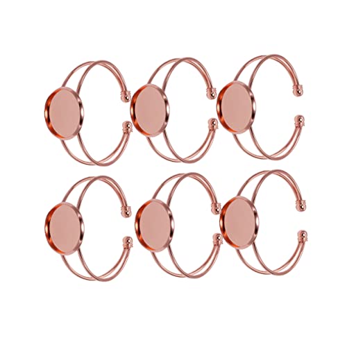 Beaupretty 6 Stück Kupfer Y Form DIY Armband Basis für Schmuckherstellung Roségold für Kreative Projekte Langlebiges Material Vielseitig Einsetzbar Personalisierte von Beaupretty