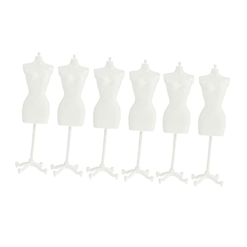 Beaupretty 6 Stück Mini Puppen Kleiderständer aus Kunststoff Kompakte Mannequin Display Modelle für Puppenhaus Kleidung Leicht Stabil zur Dekoration und Präsentation von Puppenkleidern von Beaupretty