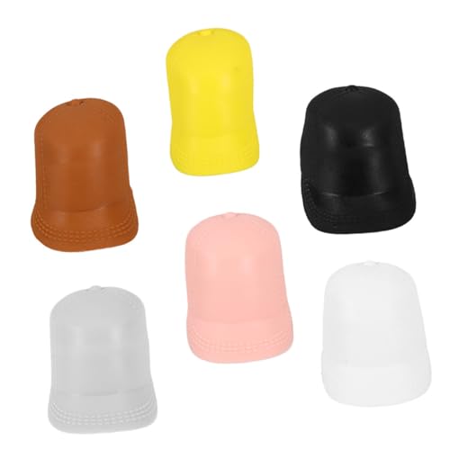 Beaupretty 6 Stück Miniatur Schirmkappen Puppenhut aus Kunststoff Realistische Kleine Hüte als Puppenhaus Zubehör Foto Requisiten Vielseitig Einsetzbar für Puppen und Dekoration von Beaupretty
