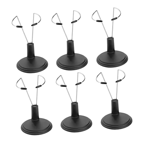 Beaupretty 6 Stück Puppenständer aus Stabilem PVC Halterung für Puppenaufbewahrung und Display Platzsparend Leicht Tragbar für Zuhause Laden und Supermarkt von Beaupretty