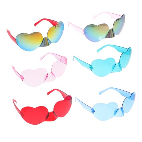 Beaupretty 6 Stück Sonnenbrille in Herzform Geformt Herz Quastenbrille Blau Rave Herzbrille Festival Sonnenbrille Led Randlos Sonnenbrille Damen Junggesellinnenabschied Sonnenbrille Party Stk Beaupretty 6 Stück Sonnenbrille in Herzform Geformt Herz Quastenbrille Blau Rave Herzbrille Festival Sonnenbrille Led Randlos Sonnenbrille Damen Junggesellinnenabschied Sonnenbrille Party Stk von Beaupretty