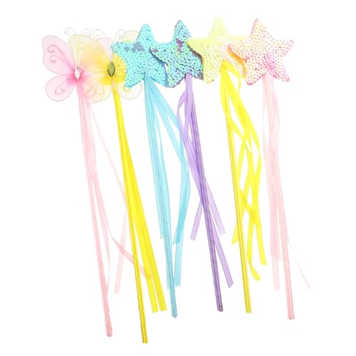 Beaupretty 6 Stück Teiliges Feenstab Mädchen Bunte Dekorative mit Strasssteinen für Bühnenauftritte Kostümpartys Cosplay und Fantasievolles Rollenspiel Beaupretty 6 Stück Teiliges Feenstab Mädchen Bunte Dekorative mit Strasssteinen für Bühnenauftritte Kostümpartys Cosplay und Fantasievolles Rollenspiel von Beaupretty