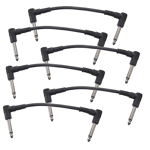 Beaupretty 6 Stück Teiliges Gitarren Patchkabel Effektkabel für Gitarre Bass Musikinstrumente Kompakt Langlebig Geräuschreduzierend Beaupretty 6 Stück Teiliges Gitarren Patchkabel Effektkabel für Gitarre Bass Musikinstrumente Kompakt Langlebig Geräuschreduzierend von Beaupretty