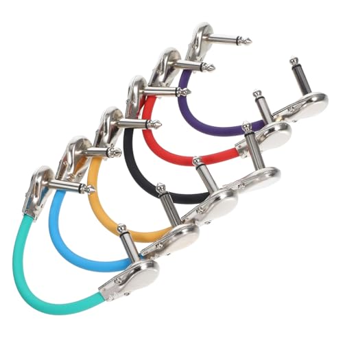 Beaupretty 6 Stück Teiliges Gitarren Patchkabel PU Kupfer Mono Stecker Gewinkelt Langlebig für Effektpedale Instrumentenanschluss Professionelles Gitarrenzubehör Beaupretty 6 Stück Teiliges Gitarren Patchkabel PU Kupfer Mono Stecker Gewinkelt Langlebig für Effektpedale Instrumentenanschluss Professionelles Gitarrenzubehör von Beaupretty
